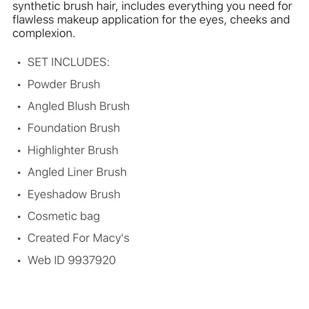 Makeup Brush Set